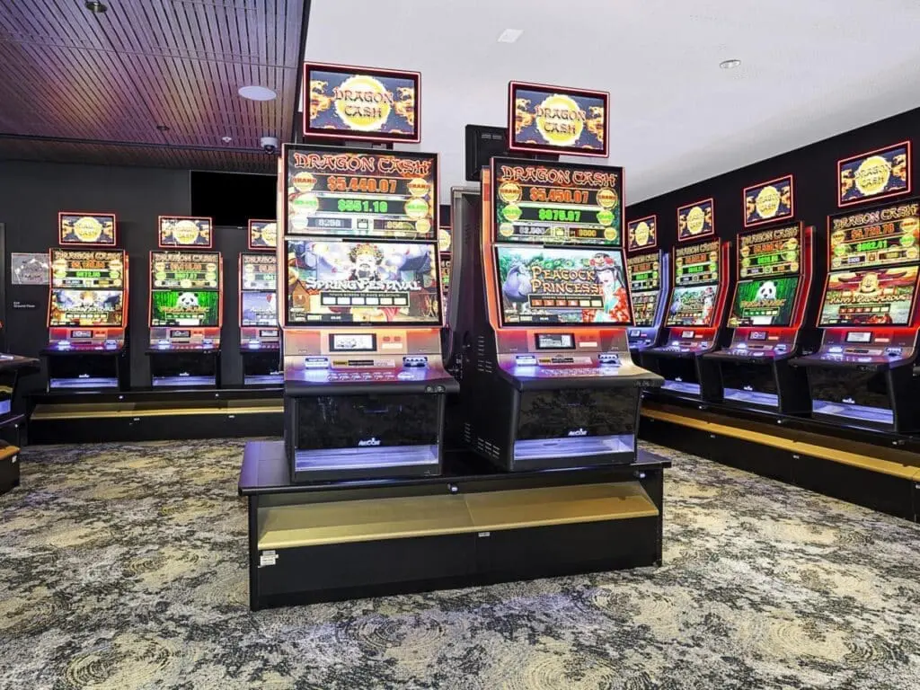 Gaming Room Design Poker Machine Bases and Privacy Screens