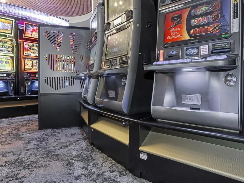 Gaming Room Design Poker Machine Bases and Privacy Screens