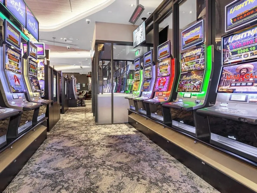 Gaming Room Design Poker Machine Bases and Privacy Screens