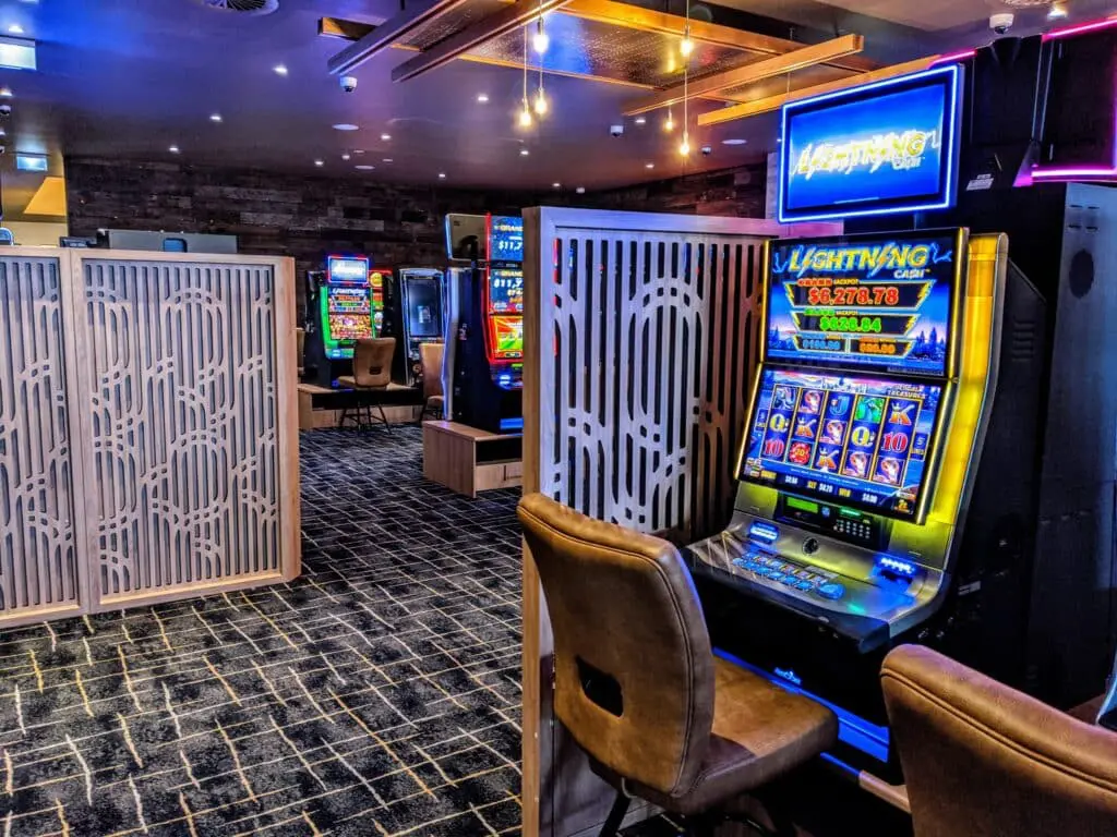 Gaming Room Design Poker Machine Bases and Privacy Screens