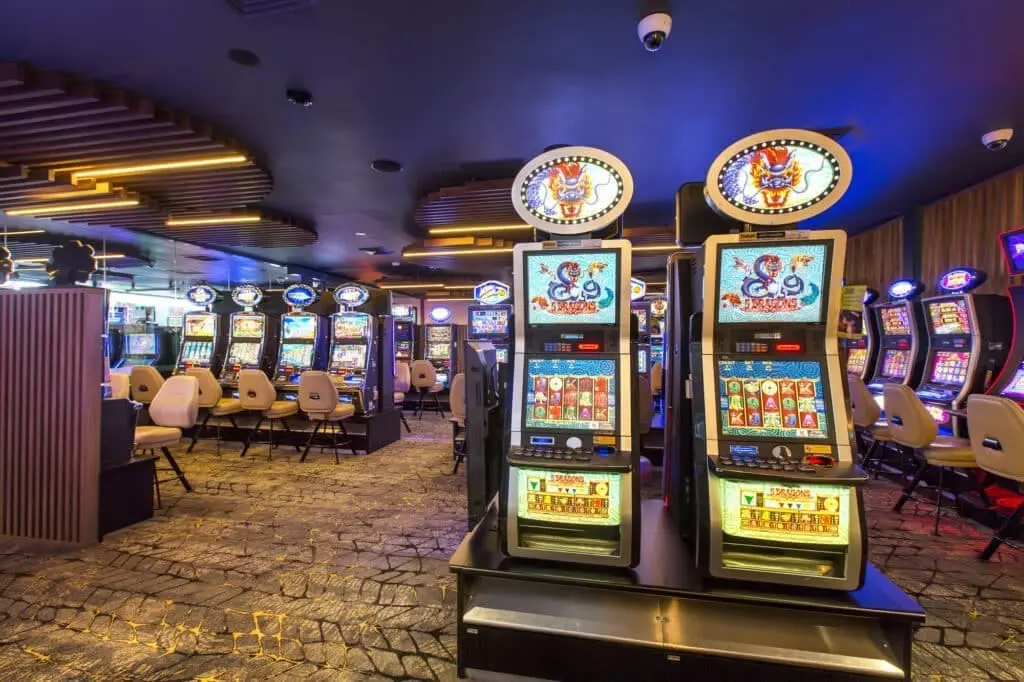 Gaming Room Design Poker Machine Bases and Privacy Screens