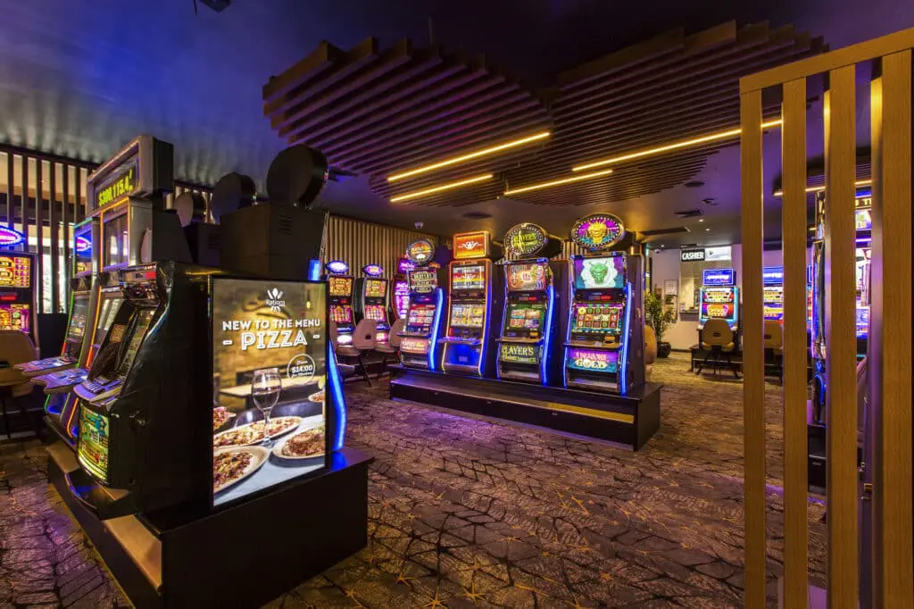 Gaming Room Design Poker Machine Bases and Privacy Screens