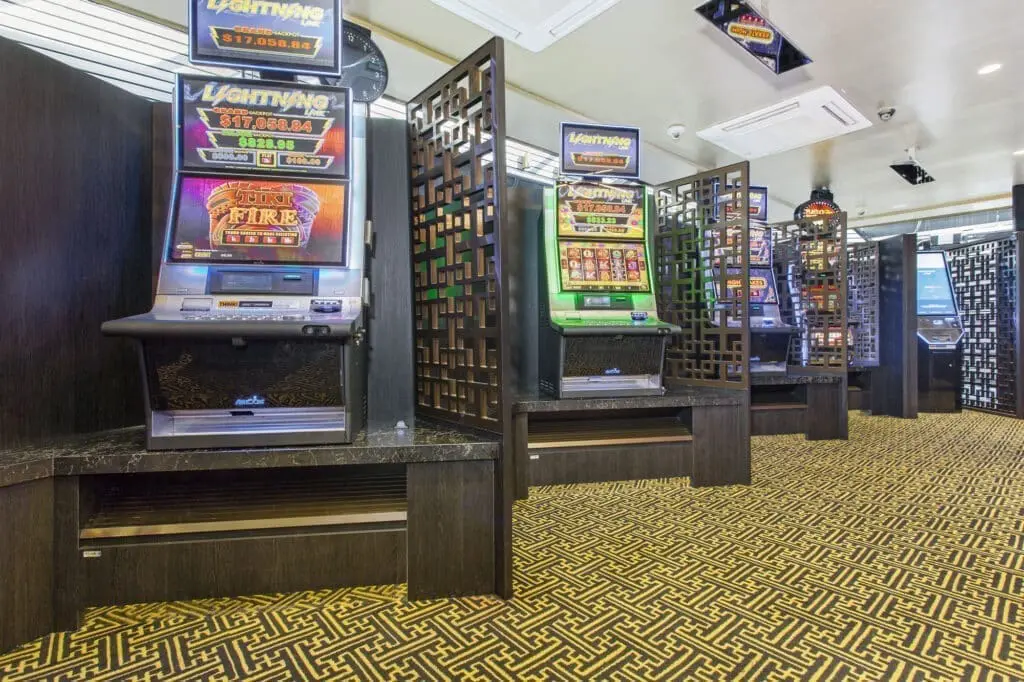 Gaming Room Design Poker Machine Bases and Privacy Screens