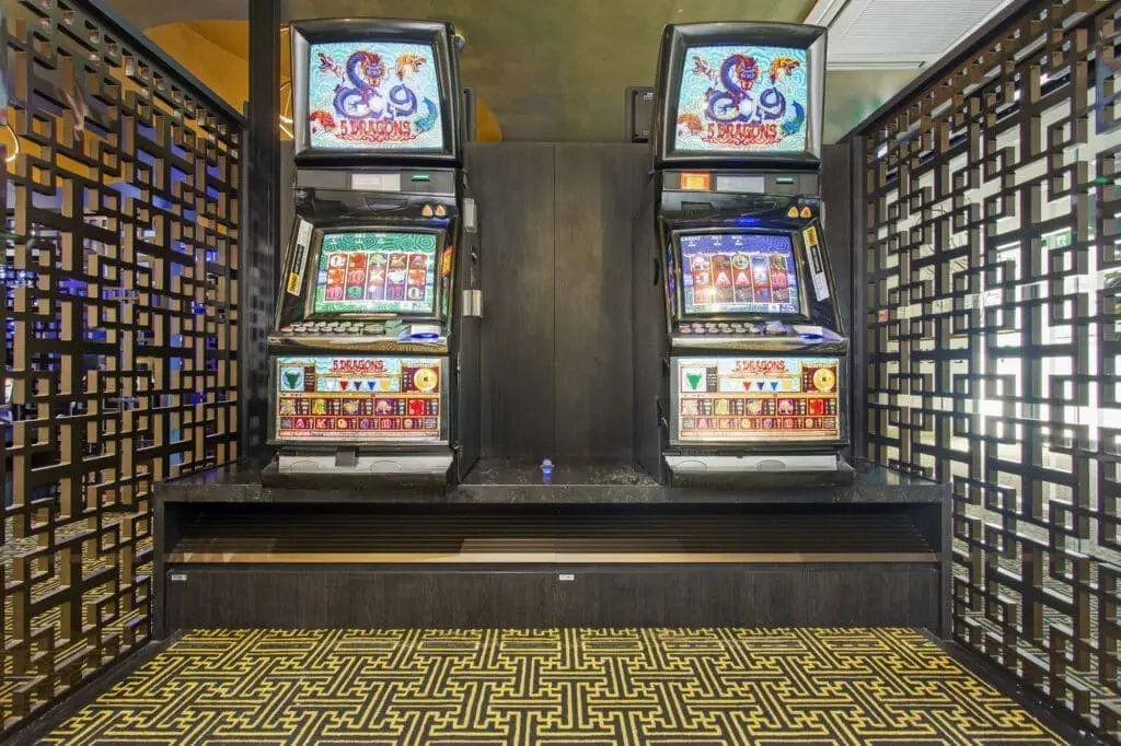 Gaming Room Design Poker Machine Bases and Privacy Screens