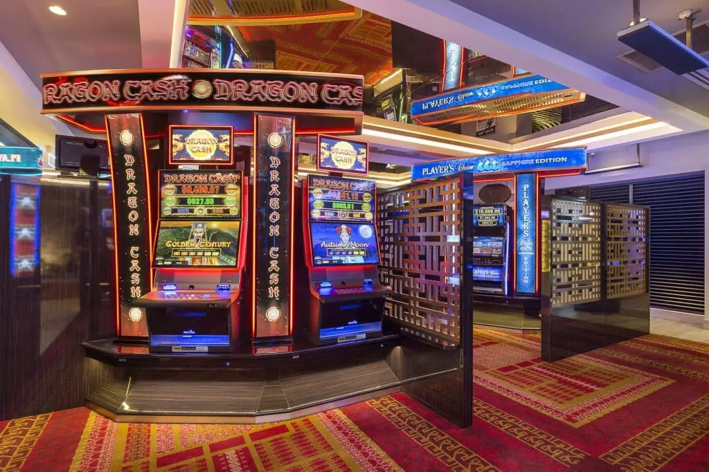 Gaming Room Design Poker Machine Bases and Privacy Screens